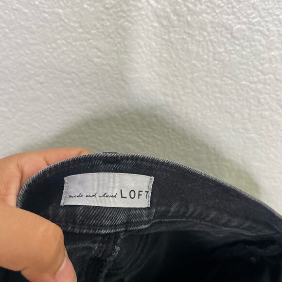 LOFT Black Kick Crop Jeans - Picture 7 of 16